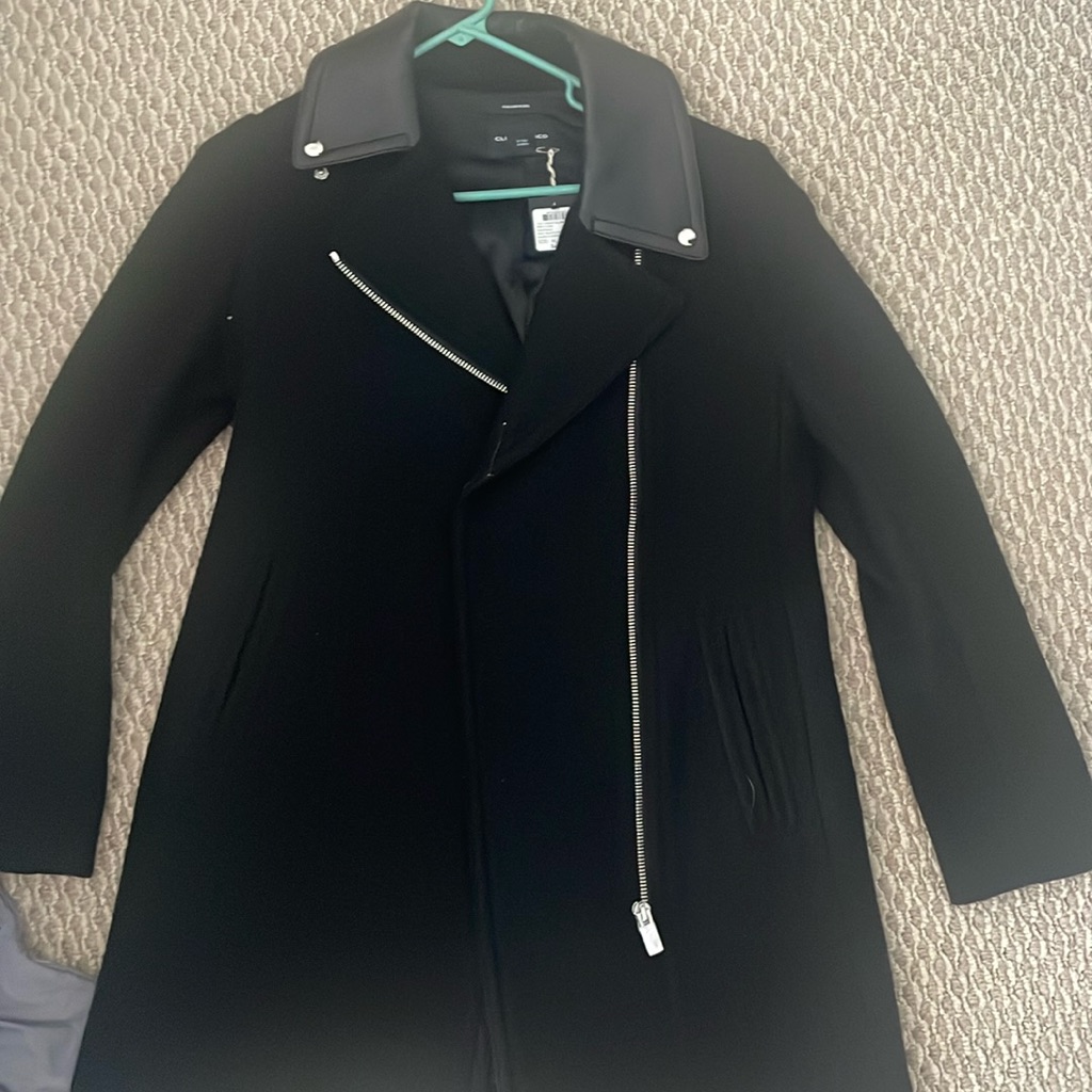 Club Monaco Brand New Tag On Black Coat
